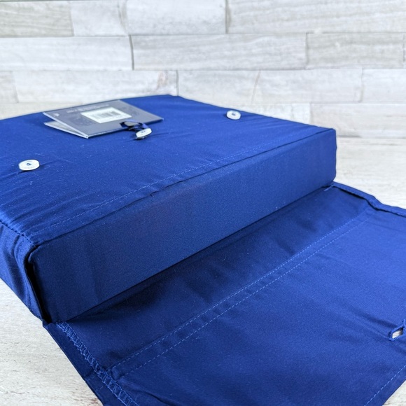 Ralph Lauren POLO NAVY RL Organic Cotton Sateen Flat Sheet KING NWT $200 - Picture 7 of 12